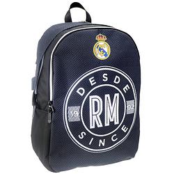 Foto van Real madrid cf rugzak junior 32 x 15 x 45 cm polyester zwart/blauw