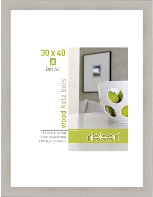 Foto van Nielsen fotolijst 8988020 apollon zilver 30x40 cm