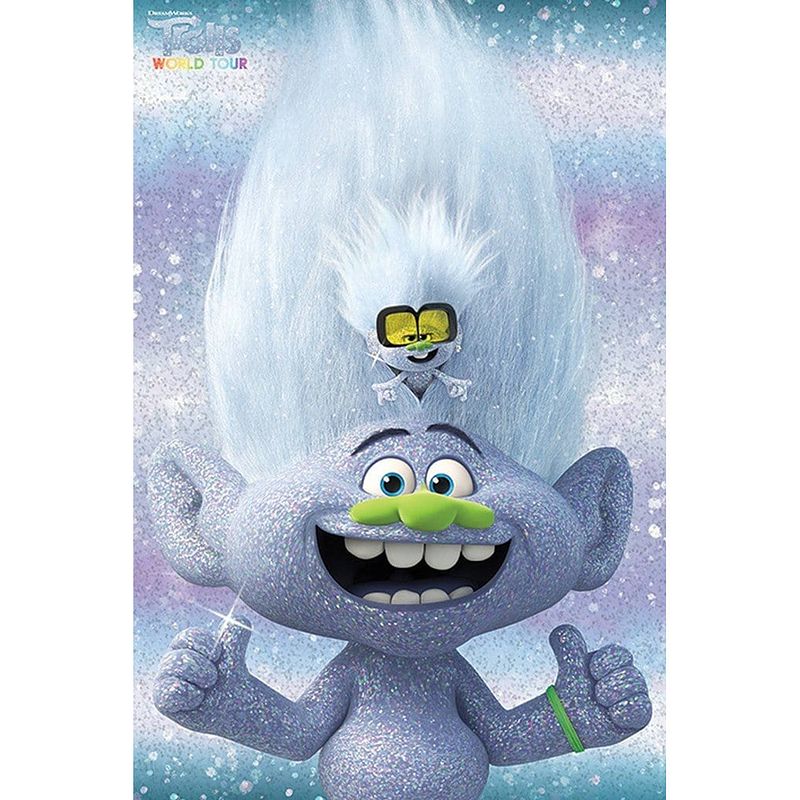 Foto van Pyramid trolls world tour guy diamond and tiny poster 61x91,5cm