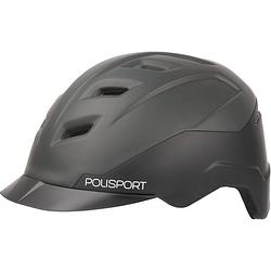 Foto van Polisport fietshelm e'scity 350 gram abs zwart mt 58-61 cm