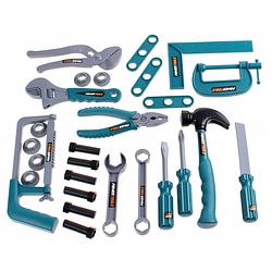 Foto van Toi-toys gereedschapsset power tools 30-delig grijs
