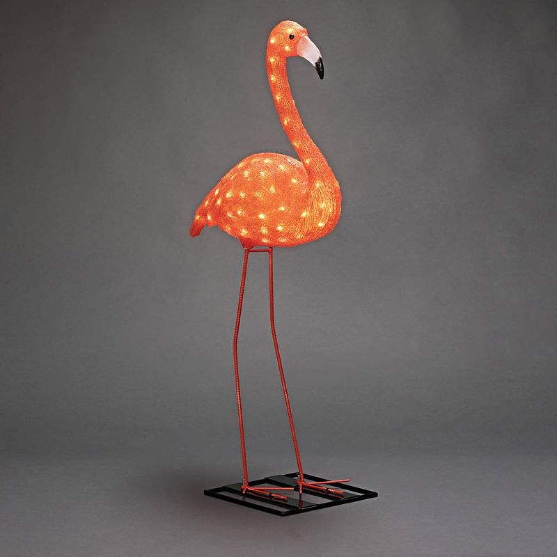 Foto van Konstsmide 6273-803 acryl figuur energielabel: f (a - g) flamingo amber led oranje