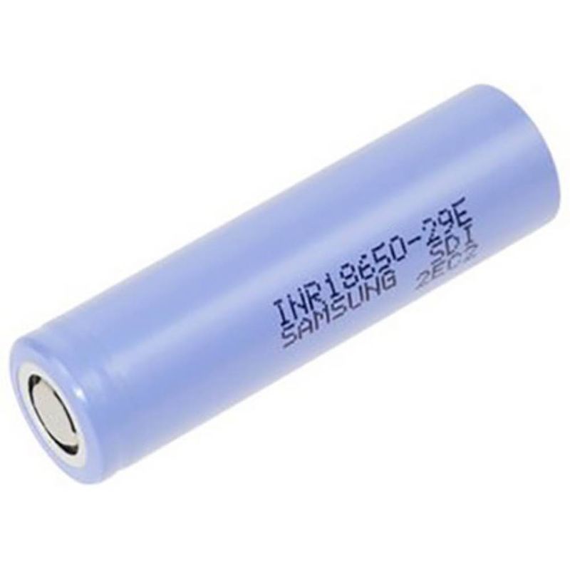Foto van Samsung inr18650-29e speciale oplaadbare batterij 18650 flat-top, geschikt voor hoge temperaturen li-ion 3.6 v 2900 mah