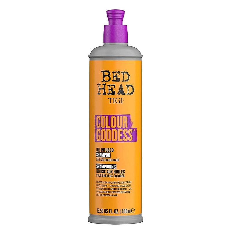 Foto van Bed head colour goddess shampoo voor gekleurd haar 400ml