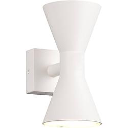 Foto van Led tuinverlichting - wandlamp buitenlamp - trion ardis up and down - gu10 fitting - spatwaterdicht ip44 - rond - mat