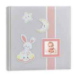 Foto van Fotoboek/fotoalbum fred baby meisje met 30 paginas roze 32 x 32 x 3,5 cm - fotoalbums