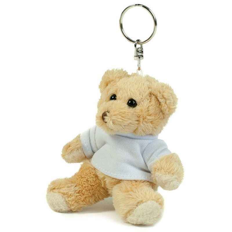 Foto van Teddybeer/beren sleutelhangers 10 cm - knuffel sleutelhangers