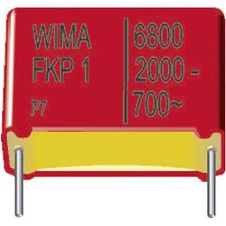 Foto van Wima fkp1x011505d00jssd 760 stuk(s) fkp-foliecondensator radiaal bedraad 1500 pf 4000 v/dc 5 % 22.5 mm (l x b x h) 26.5 x 7 x 16.5 mm bulk