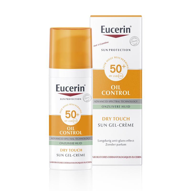 Foto van Eucerin sun oil control gel-crème spf50+