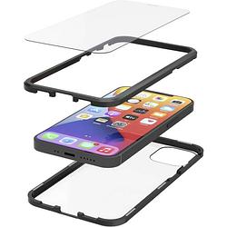 Foto van Hama magnetic+glas+displayglas backcover apple iphone 12 mini transparant