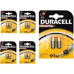 Foto van 10 stuks (5 blisters a 2st) - duracell lr1 / n / e90 / 910a 1,5 v alkaline batterij (duo pack)