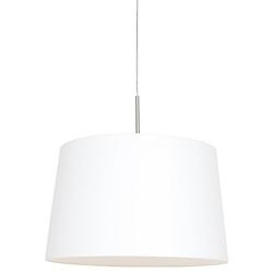 Foto van Steinhauer hanglamp sparkled light 9566 staal kap effen wit