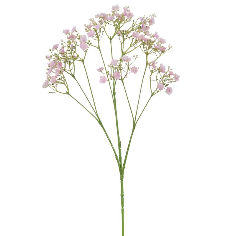 Foto van Kunstbloemen gipskruid/gypsophila takken roze 70 cm - kunstbloemen