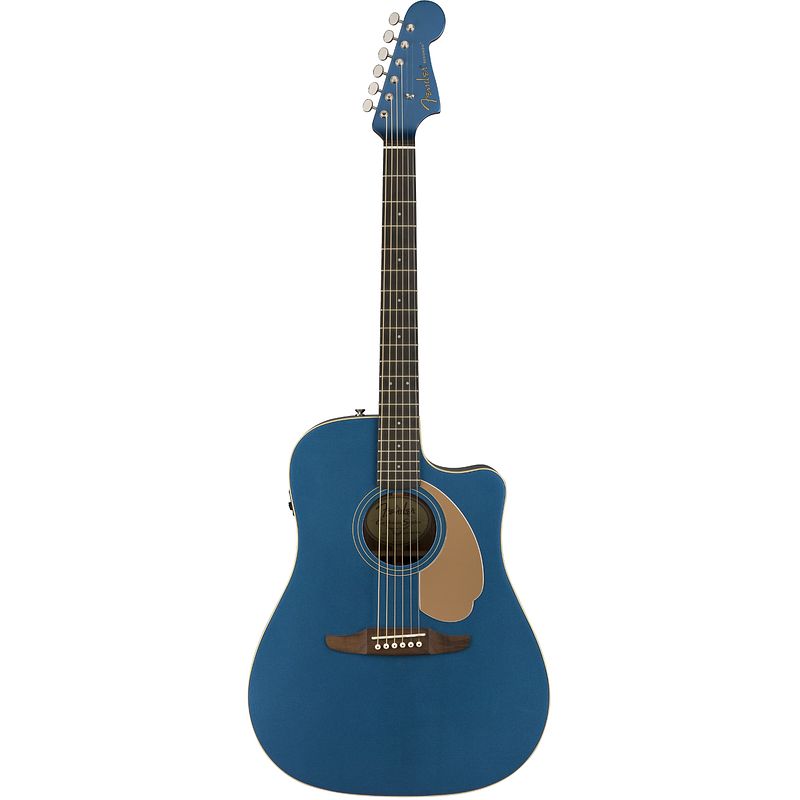 Foto van Fender redondo player belmont blue elektrisch-akoestische gitaar