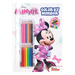 Foto van Boek specials nederland bv kleuren op nummer minnie mouse