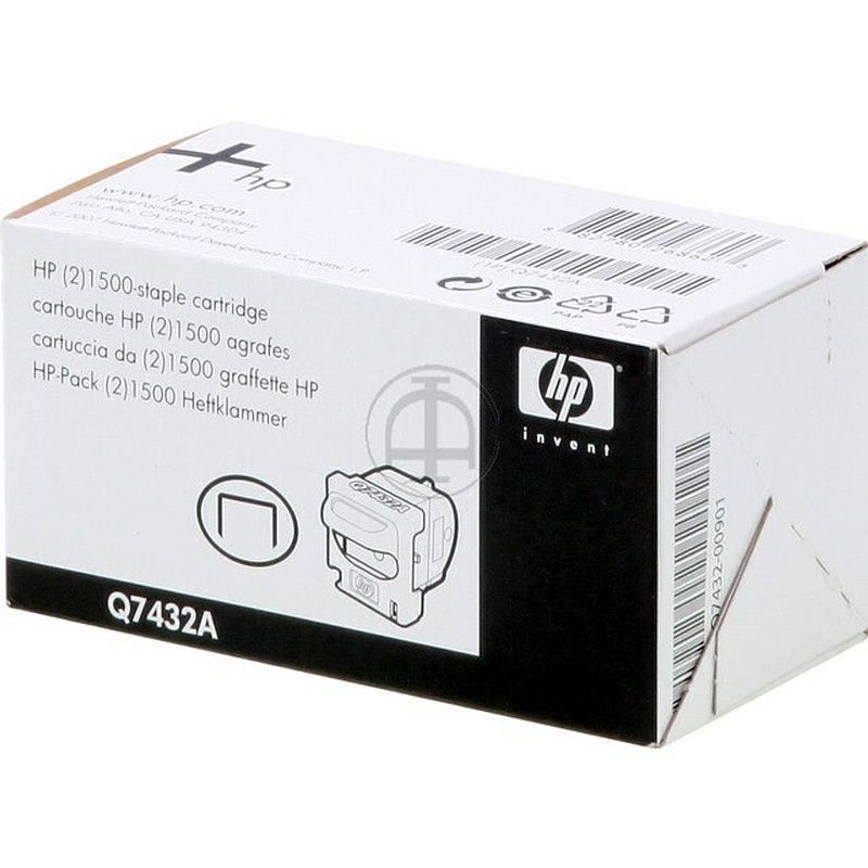 Foto van Q7432a hp lj staples (2) 2x1500piece