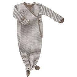 Foto van Snoozebaby pyjama warm junior katoen bruin mt 3-6 maanden