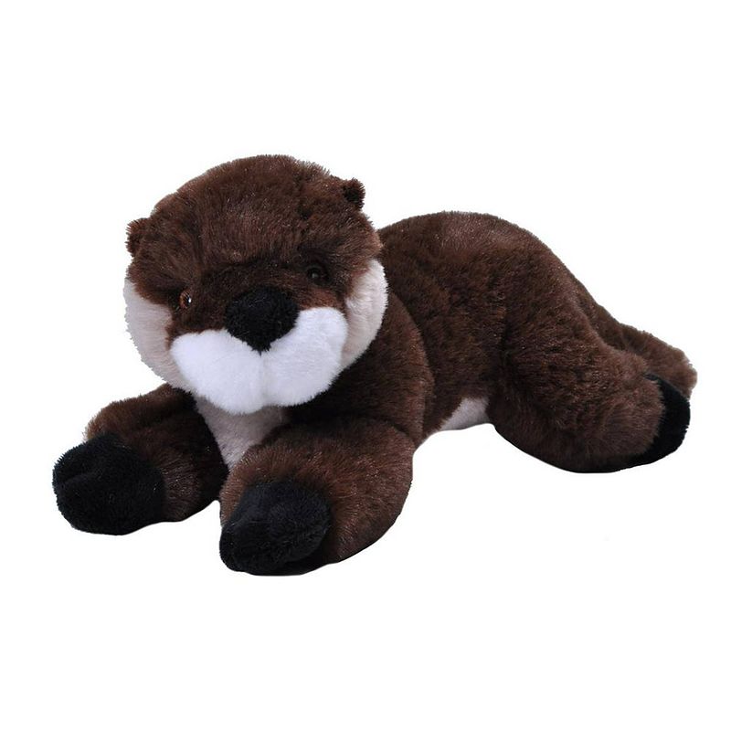 Foto van Wild republic knuffel otter ecokins mini junior 20 cm pluche bruin