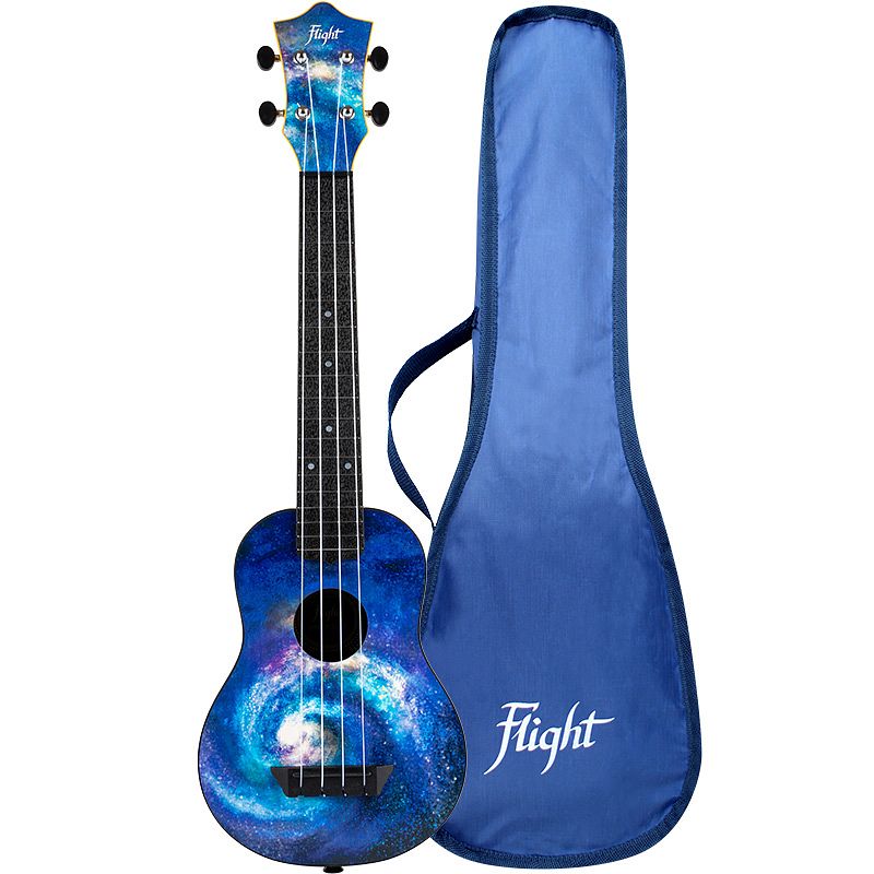 Foto van Flight travel series tusl40 space sopraan ukelele met concert scale hals inclusief gigbag