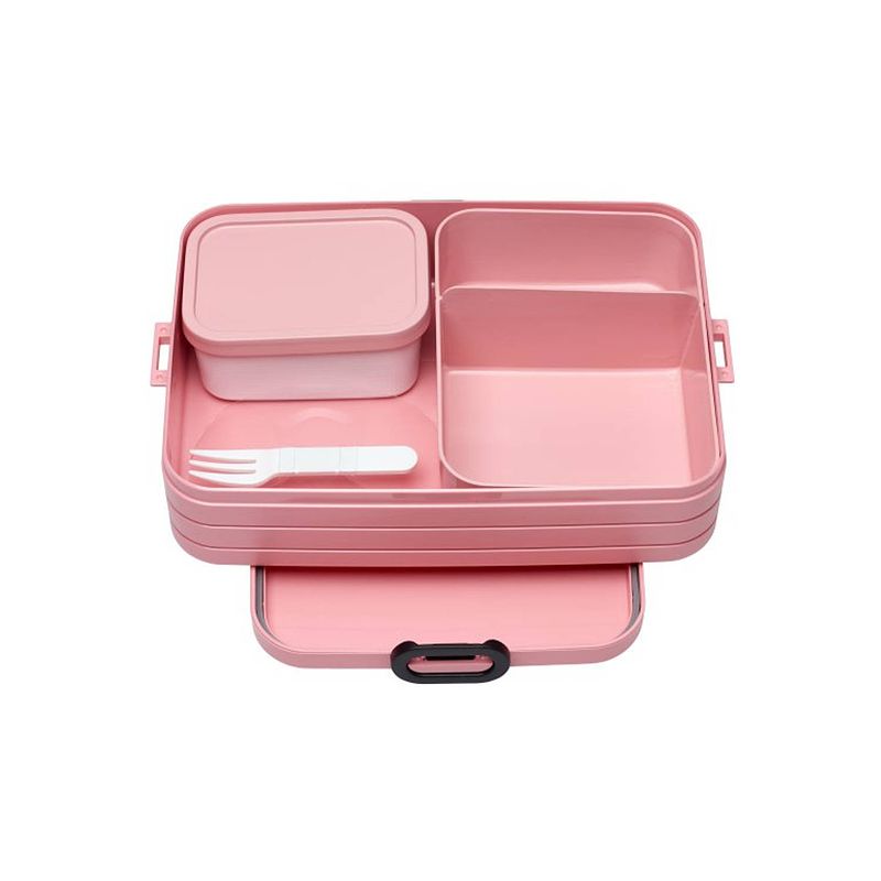 Foto van Mepal lunchbox bento large 17 x 25,5 x 6,5 cm roze