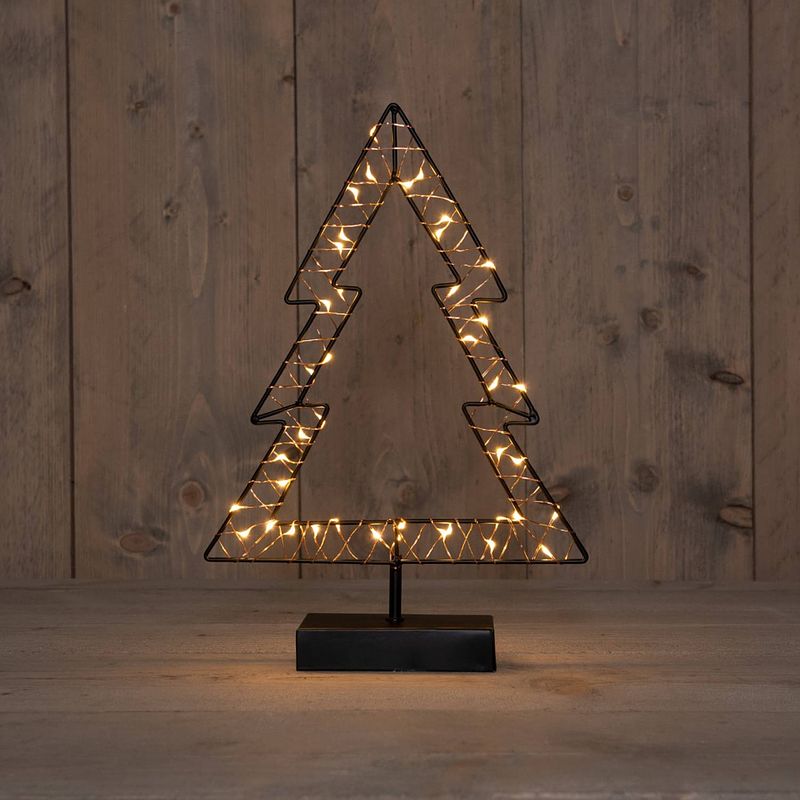 Foto van Anna'ss collection - b.o.t. indoor black tree 24x35,5 cm40led classic