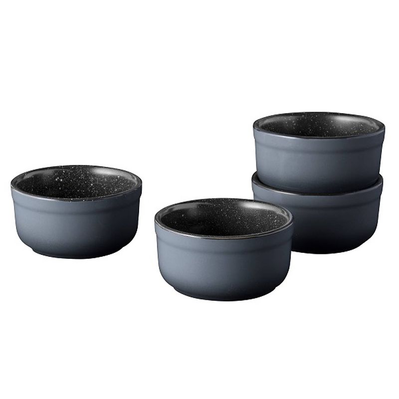 Foto van Berghoff - ramekin set van 4 laag , 9 cm - zwart - berghoff gem