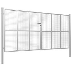 Foto van The living store tuinpoort - gazen hekpoort - tuinaccessoires - 415x250cm - gegalvaniseerd staal