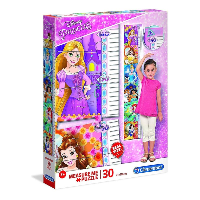 Foto van Clementoni legpuzzel disney princess measure me 30 stukjes