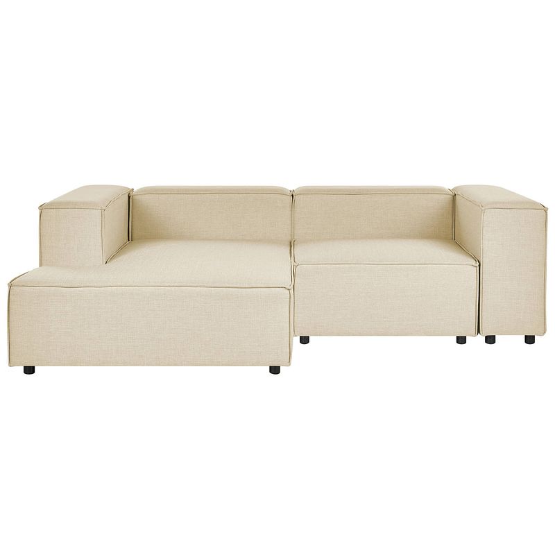 Foto van Beliani aprica - modulaire sofa-beige-linnen