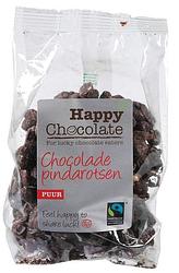 Foto van Happy chocolate chocolade pindarotsen puur