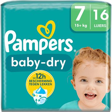 Foto van Pampers babydry maat 7, 16 luiers bij jumbo