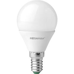 Foto van Megaman mm21124 led-lamp energielabel f (a - g) e14 kogel 5 w = 40 w warmwit (ø x l) 45 mm x 84 mm dimbaar 1 stuk(s)