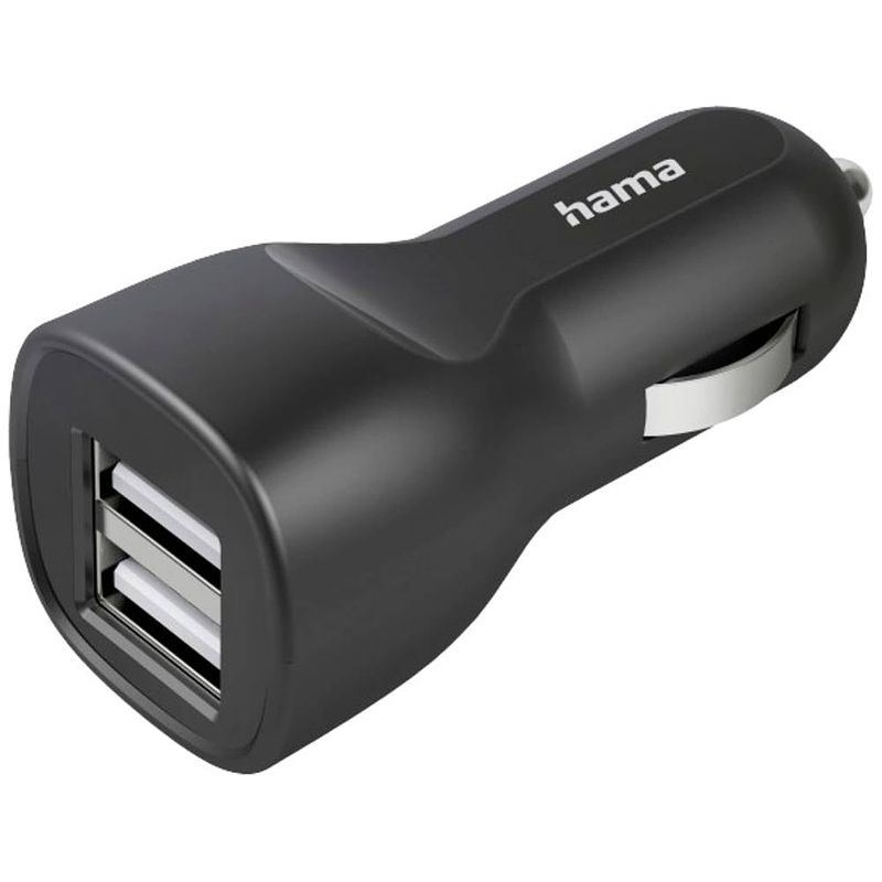 Foto van Hama car charger 12w 00201636 usb-oplader 2400 ma 2 x usb-a auto, vrachtwagen