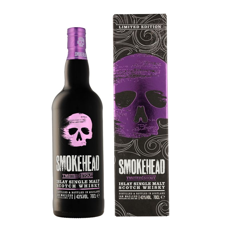 Foto van Smokehead twisted stout 70cl whisky + giftbox