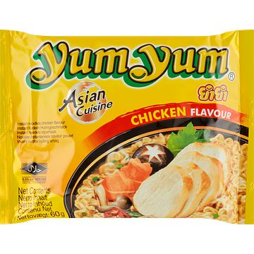 Foto van Yum yum asian cuisine chicken flavour 5 x 60g bij jumbo