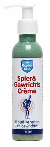 Foto van Swissblue spier- en gewrichtscrème