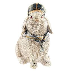 Foto van Clayre & eef decoratie beeld konijn 16*11*18 cm bruin polyresin