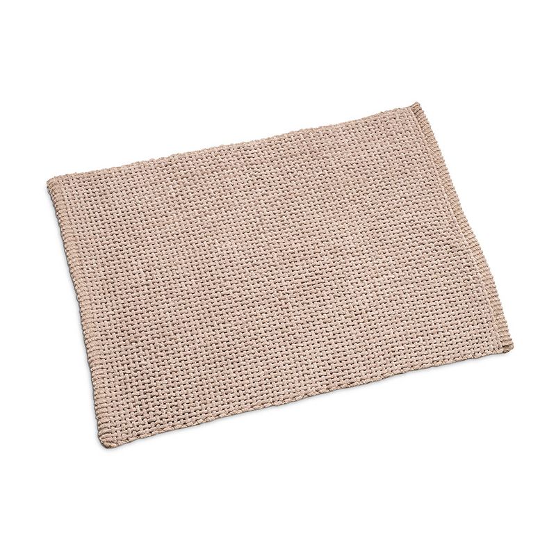 Foto van Wicotex badmat classic braid 60x90cm taupe