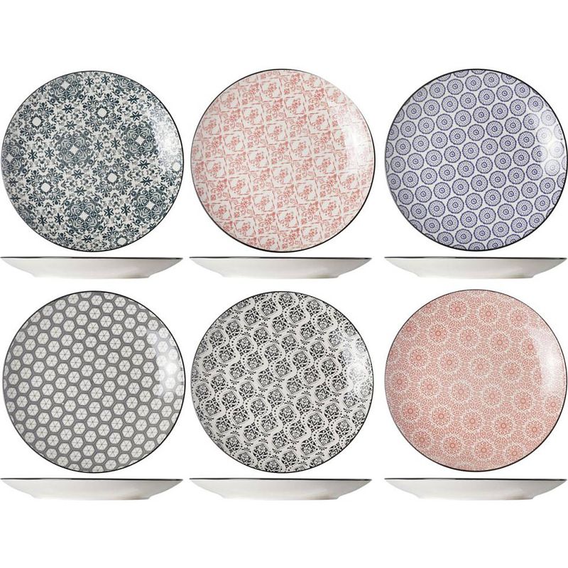 Foto van Cosy & trendy delirio plat bord - ø 23,5 cm - set van 6