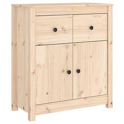 Foto van Vidaxl dressoir 70x35x80 cm massief grenenhout