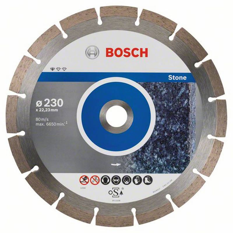 Foto van Bosch accessories 2608603238 diamanten doorslijpschijf diameter 230 mm binnendiameter 22.23 mm 10 stuk(s)