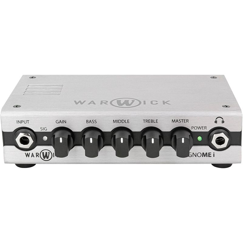 Foto van Warwick gnome i 200 watt pocket bass amp head met usb interface