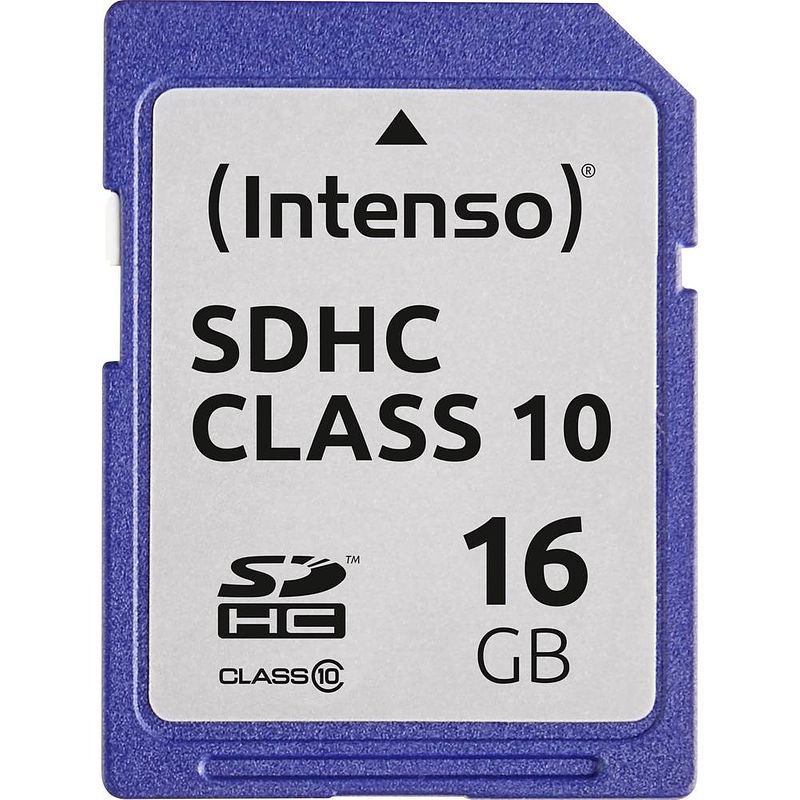 Foto van Intenso 3411470 sdhc-kaart 16 gb class 10