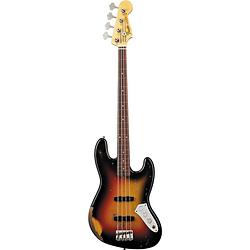 Foto van Fender custom shop jaco pastorius tribute fretless jazz bass 3-color sunburst met deluxe koffer en coa