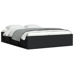 Foto van Vidaxl bedframe zwart 140x190 cm