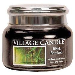 Foto van Village candle geurkaars black bamboo -zwart - 55 branduren
