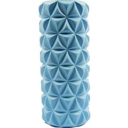 Foto van Massageroller massage roller foam roller fitness sport trigger point massage yoga 14,5 x 33 cm blauw