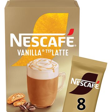 Foto van Nescafe gold vanilla latte oploskoffie 6 x 8 zakjes bij jumbo