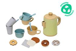 Foto van Kitchen toys theeservies met lekkernijen speelset gerecycled