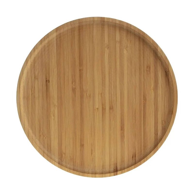 Foto van Secret de gourmet serveerplank - bamboe - d26,5 cm - serveerplanken